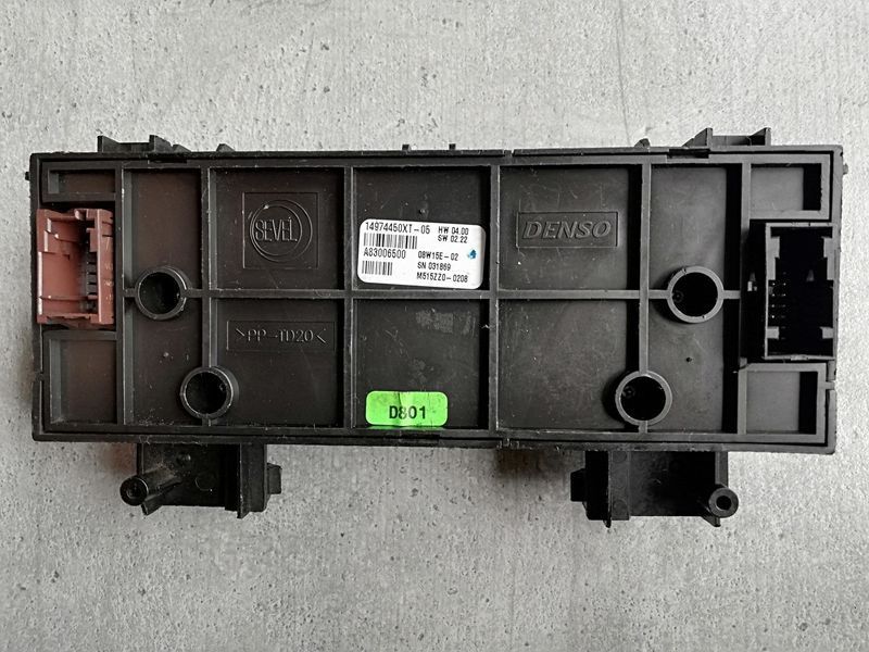 Блок управління пічкою Дефект Fiat Scudo 14974450XT 14974450XT фото