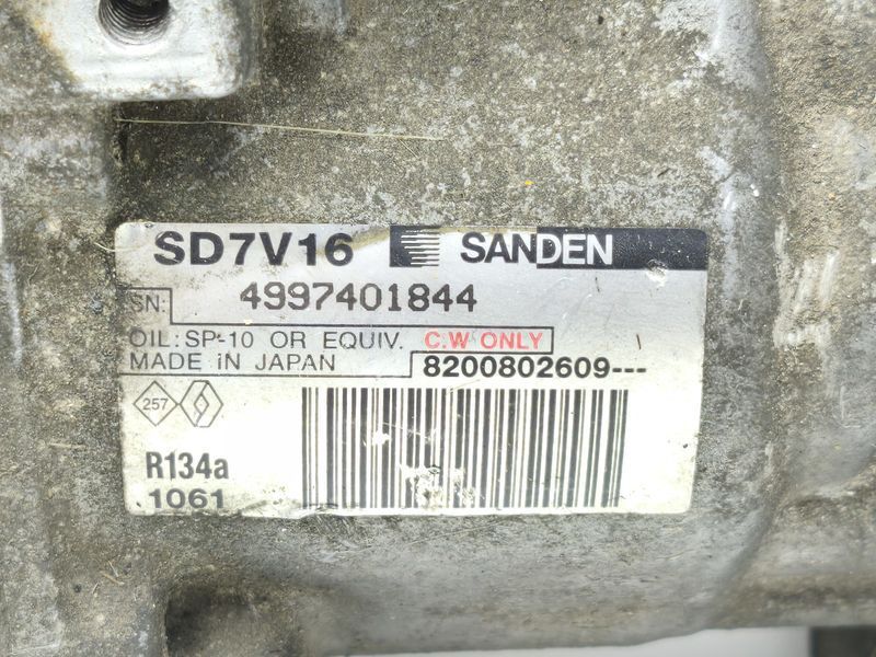 Компрессор кондиционера Renault Kangoo 8200802609 2851741709 фото