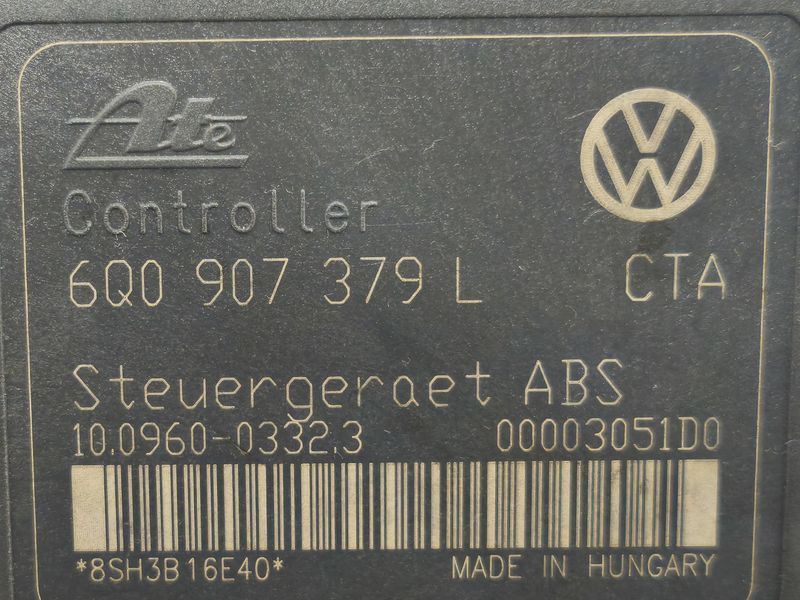 Блок ABS Volkswagen Polo 6Q0907379L 2806466400 фото
