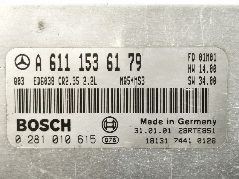Електричний блок керування (ЕБУ) Mercedes Sprinter 0281010615 0126 8E5035223 фото