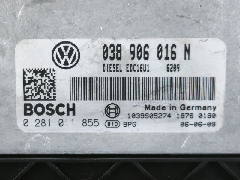 Електронний блок керування (ЕБУ) Volkswagen Transporter T5 1.9TDI 0281011855 6209 1945631338 фото