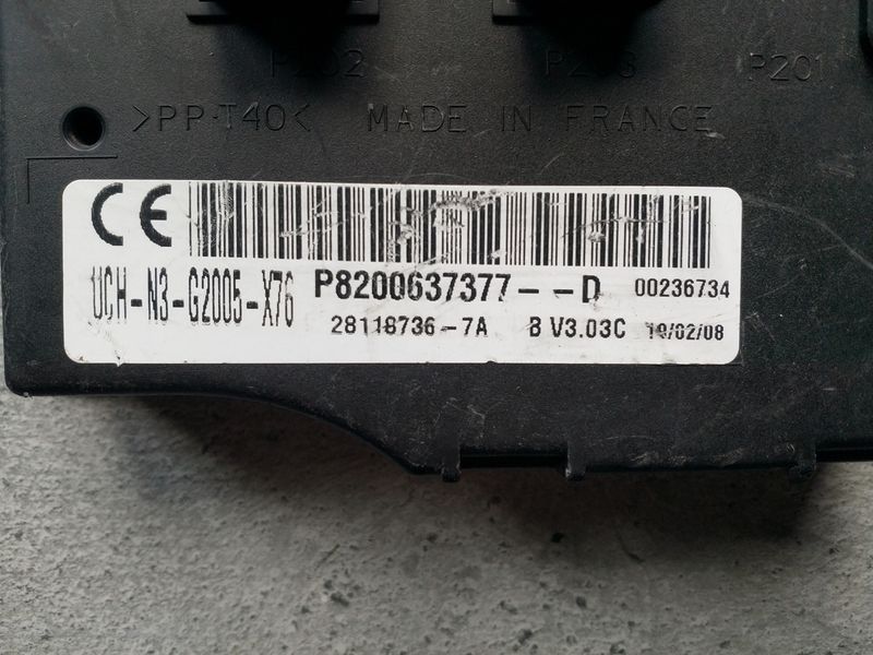 Блок комфорта Renault Trafic 8200637377 8200637377 фото